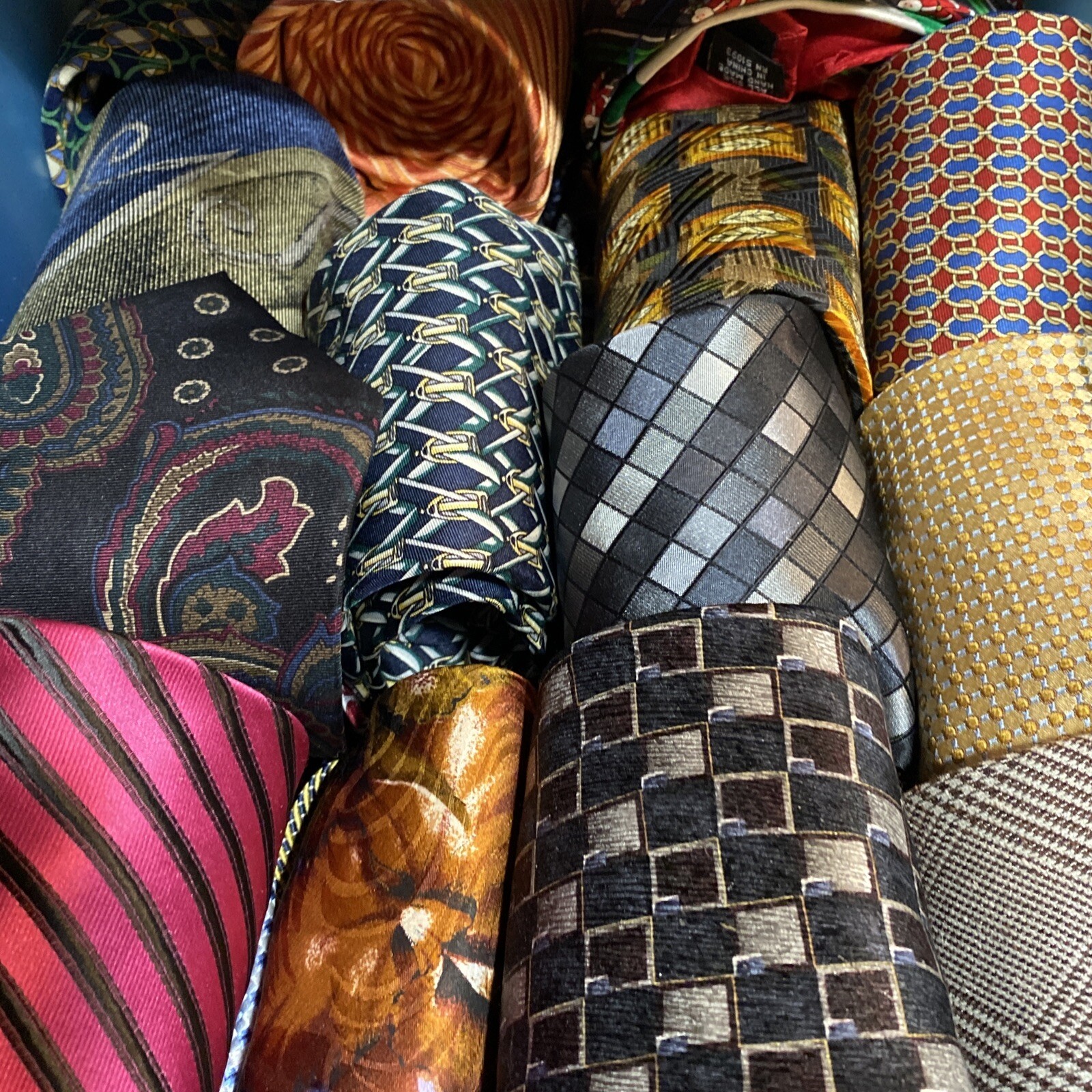 10 Ties RANDOM - Neck Tie Men's - LOT OF 10 Mystery Striped Plaid Solid Classic