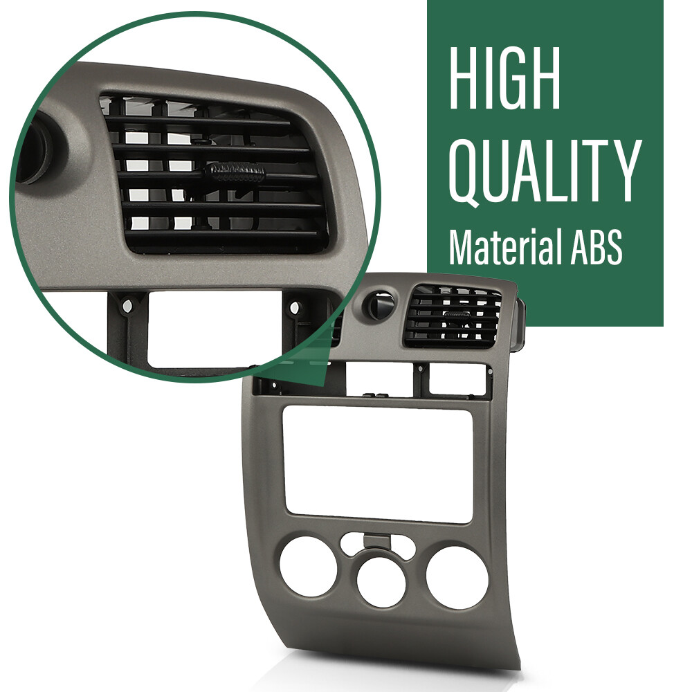 Fit For 2004-2012 Chevy Colorado GMC Canyon Center Dash Radio Vent Bezel Gray