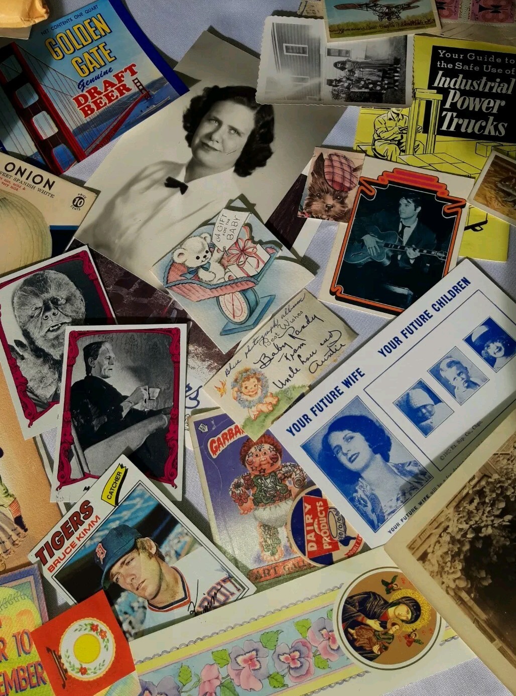 Lot of Vintage Ephemera Items--Old Postcards, paper Junk Journal Scrapbook Items