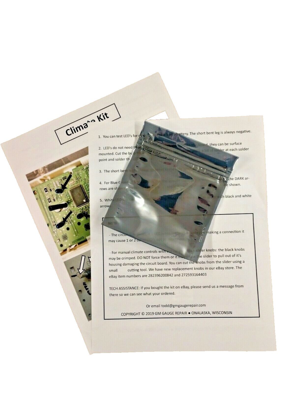 GM Climate Control Bulb to Blue LED DIY Upgrade Kit 03 04 05 06 Silverado Tahoe