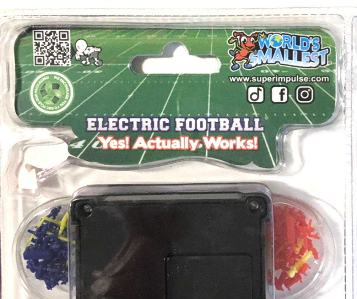World's Smallest Electric Football Game