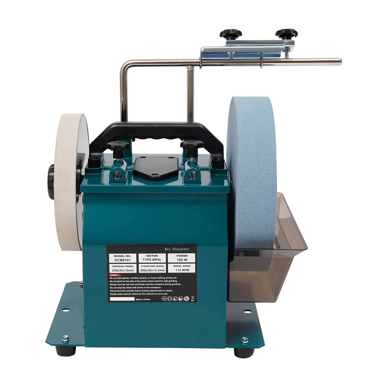 Electric Knife Sharpener Water-cooled Grinder Bench Wet Stone Grinding Machine