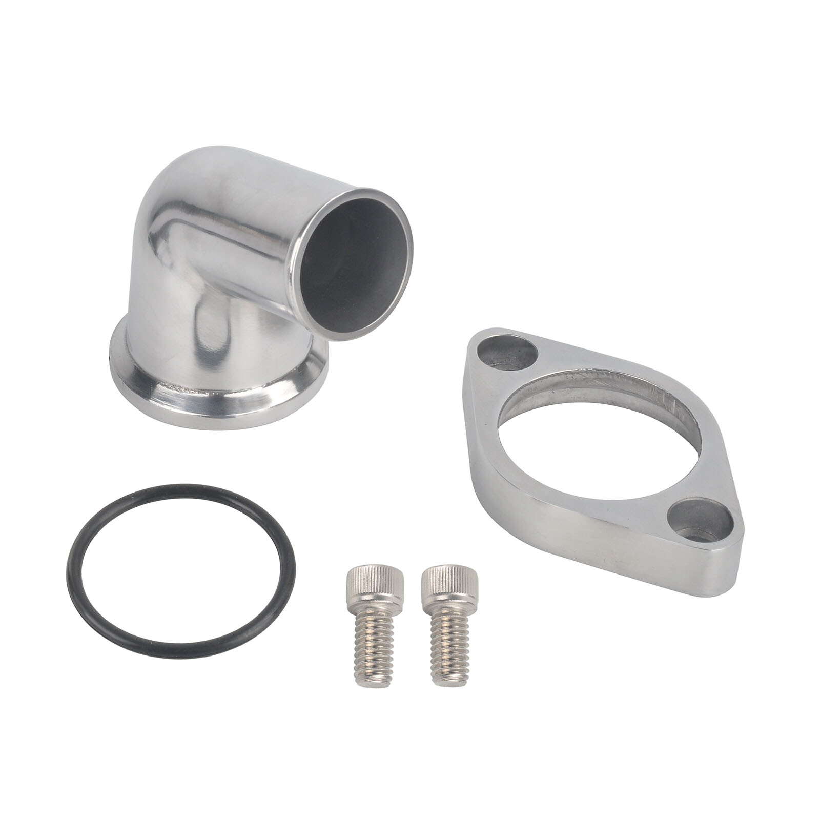 For SBC BBC Chevy 327 350 400 Polished 15° Swivel Water Neck Thermostat Housing