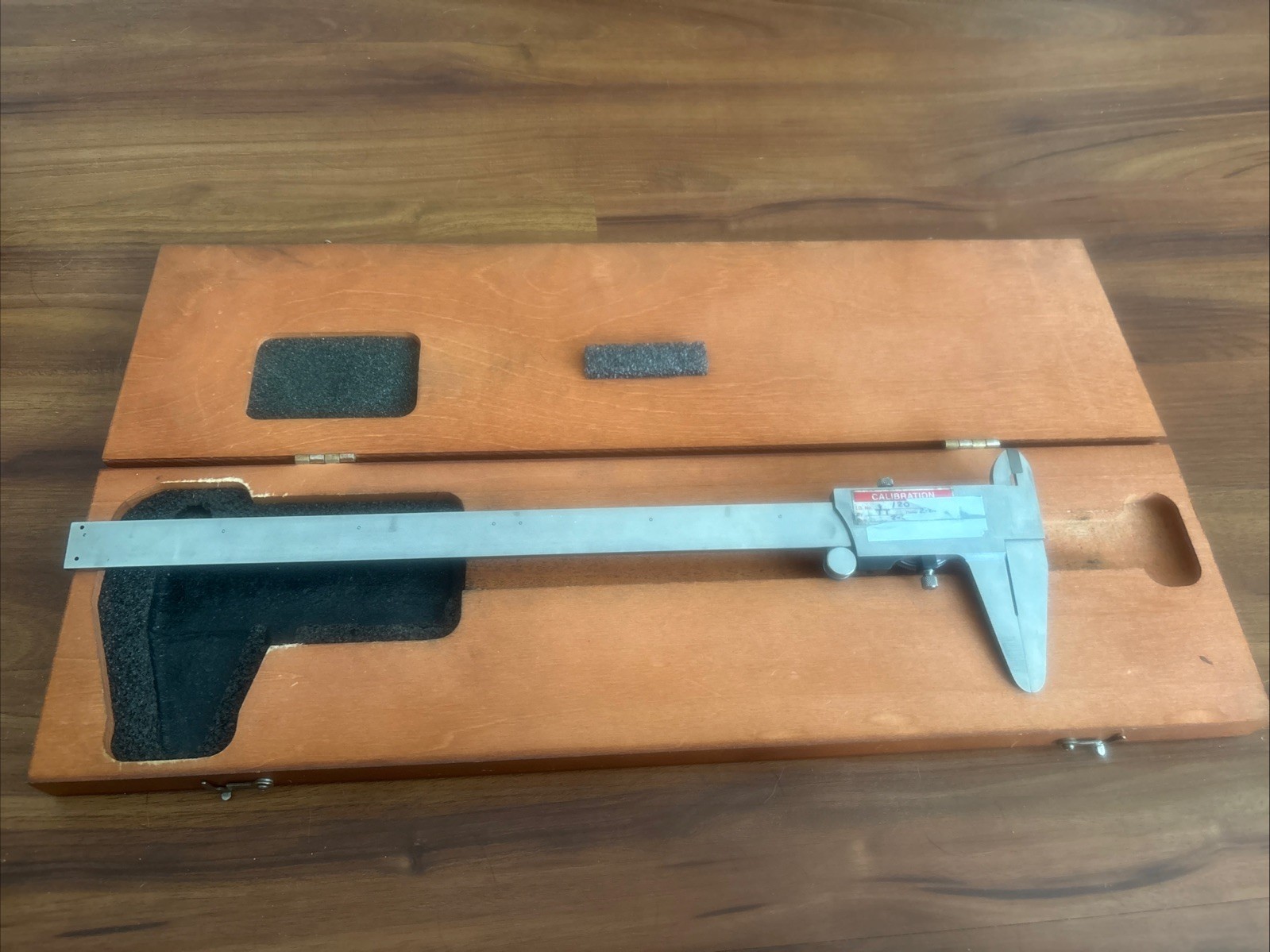 Starett No. 120 12” Dial Caliper w/ Wooden Case