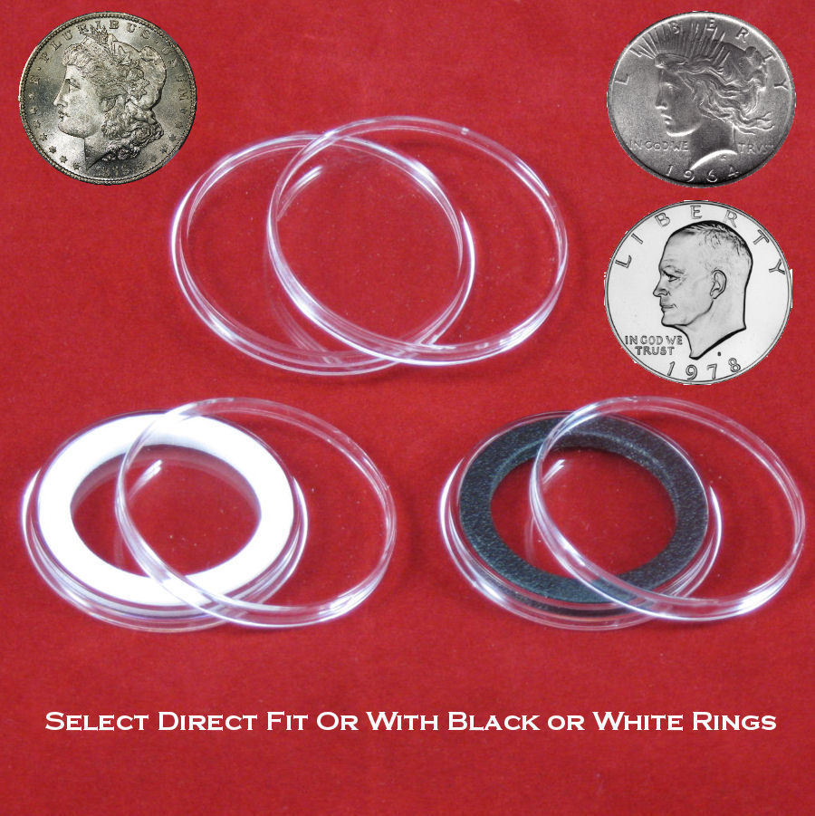 Air-tite 38mm Coin Holder Capsules for Silver Dollars, Morgan,Peace & Eisenhower