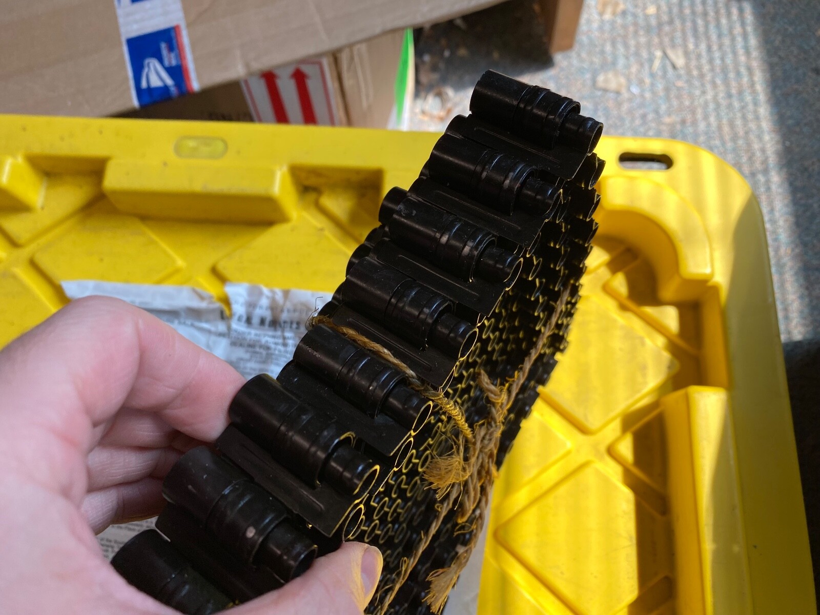 WWII ERA SG-43 GORYUNOV AMMO BELT 7.62x54r SOVIET ERA RUSSIAN MAXIM M1910 ****