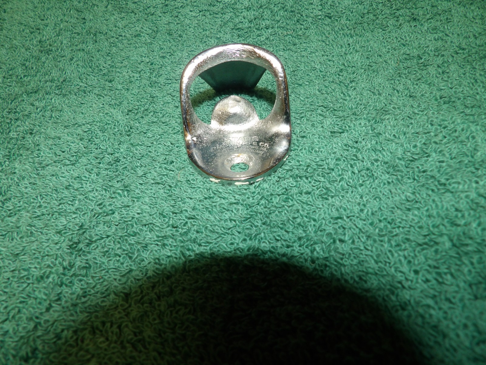 VTG Starr Brown Mfg. Co. 319 Bottle Cap Opener Chrome Plated Wall Mount USA