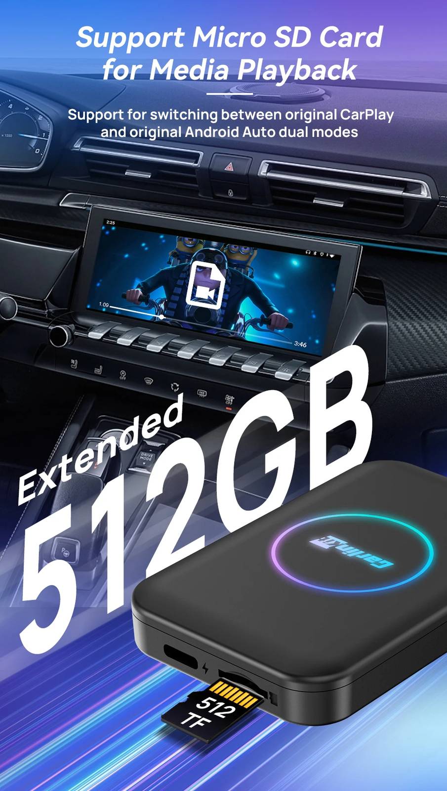 2024 CarlinKit Car Android Smart TV Ai Box Wireless CarPlay Android Auto Adapter