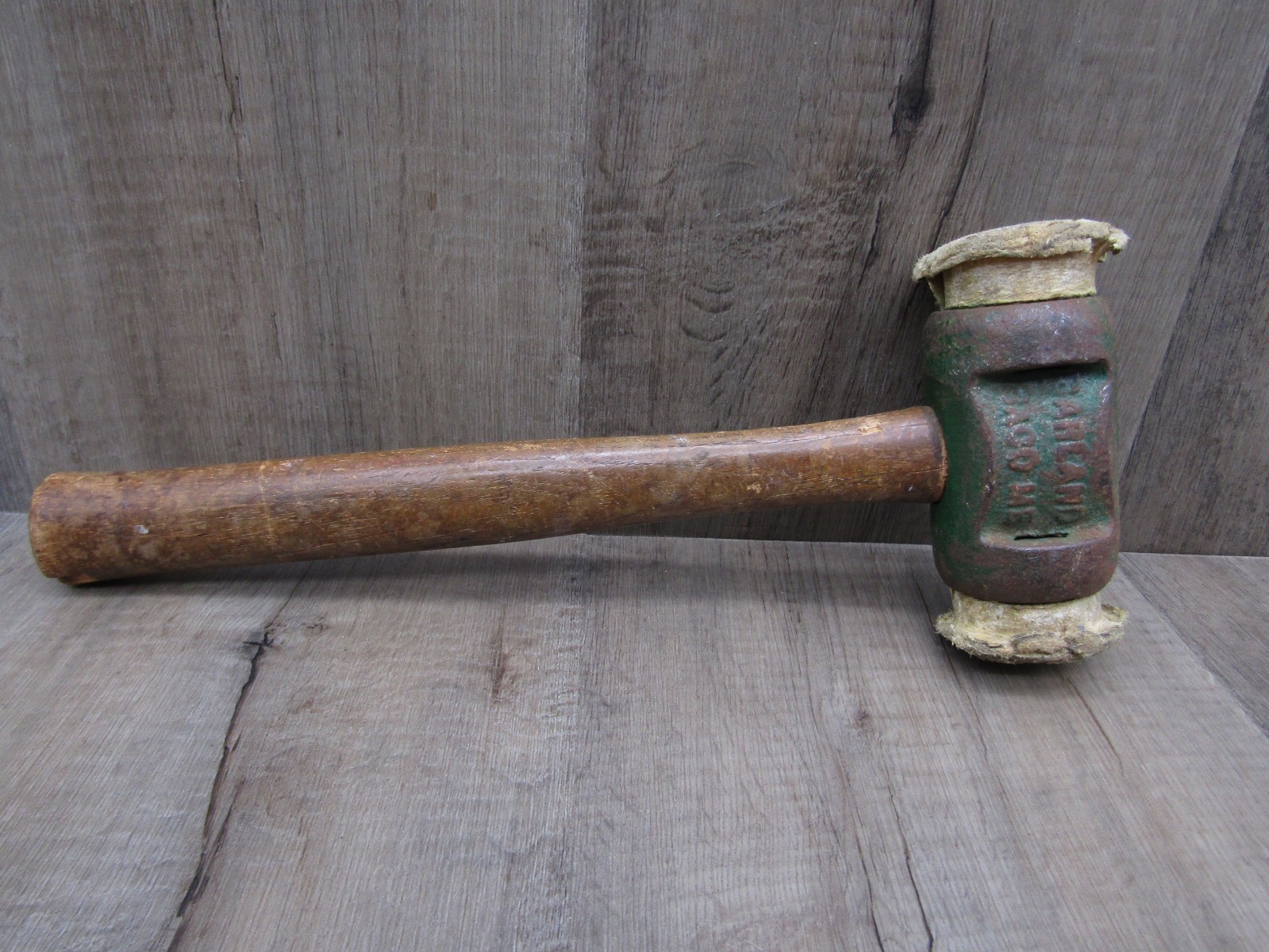 Vintage Garland No. 2 Rawhide Mallet Hammer Saco Maine