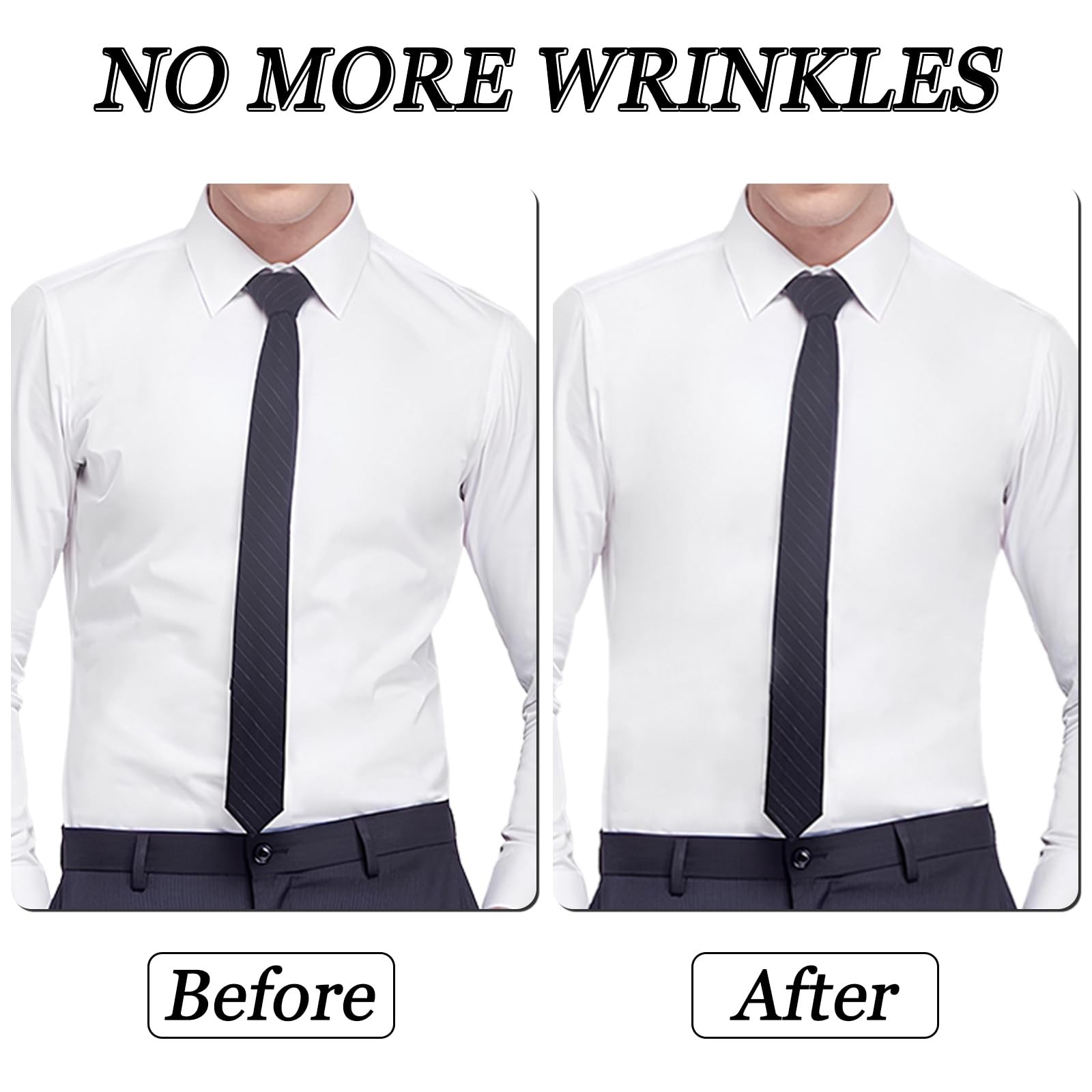 Black Shirt Stays for Men Garters with Non Slip Clips Sock