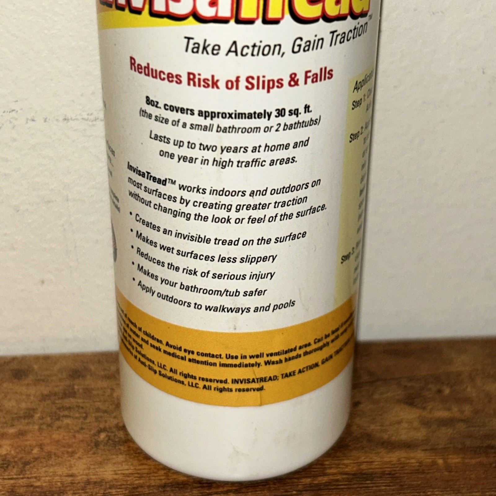 InvisaTread Slip-Resistant Surface Treatment - Set of 3 (75% Full)