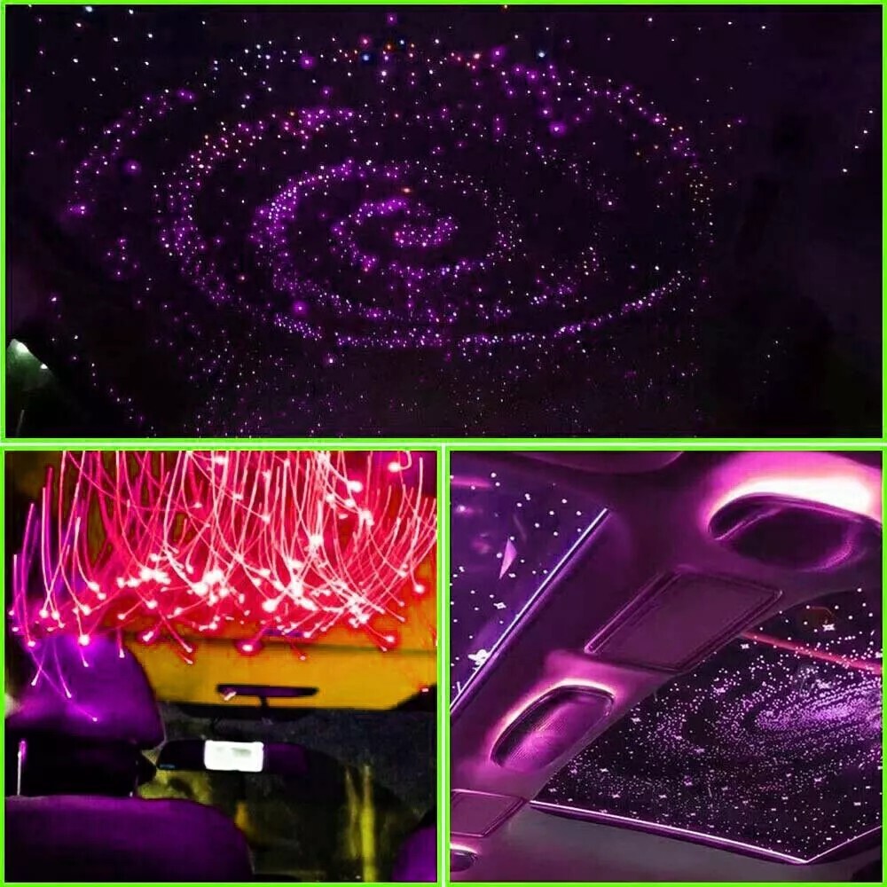 1000PCS Fiber Optic Car Home Headliner Star Light Kit Roof Twinkle Ceiling Light