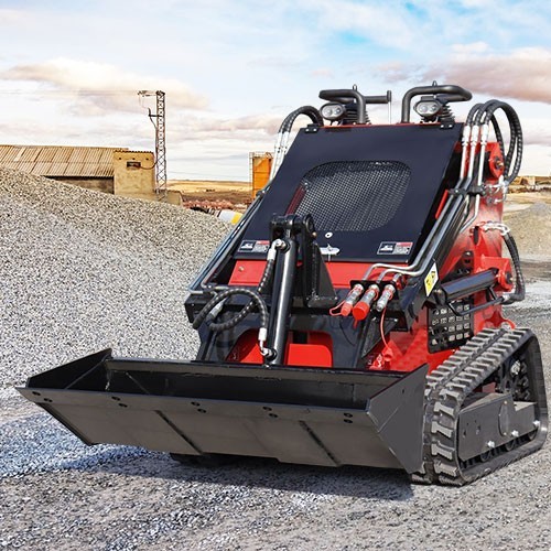 HT Mini Skid Steer Loader Tracked 13.5HP B&S EPA Gas Engine for Gardens Farming