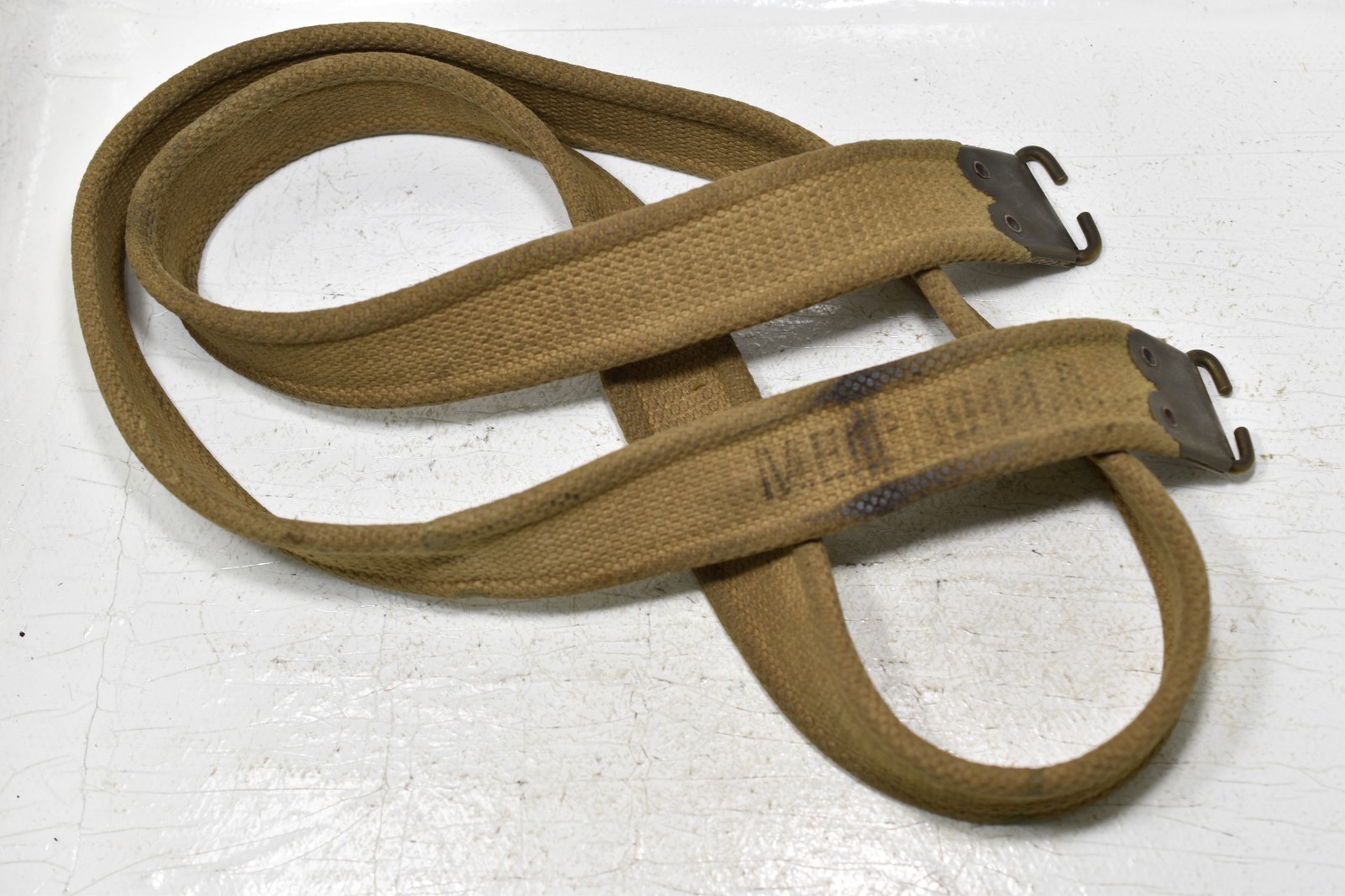 Lee Enfield WWII 52" MKII Rifle Sling Canvas Green/tan marked 1944