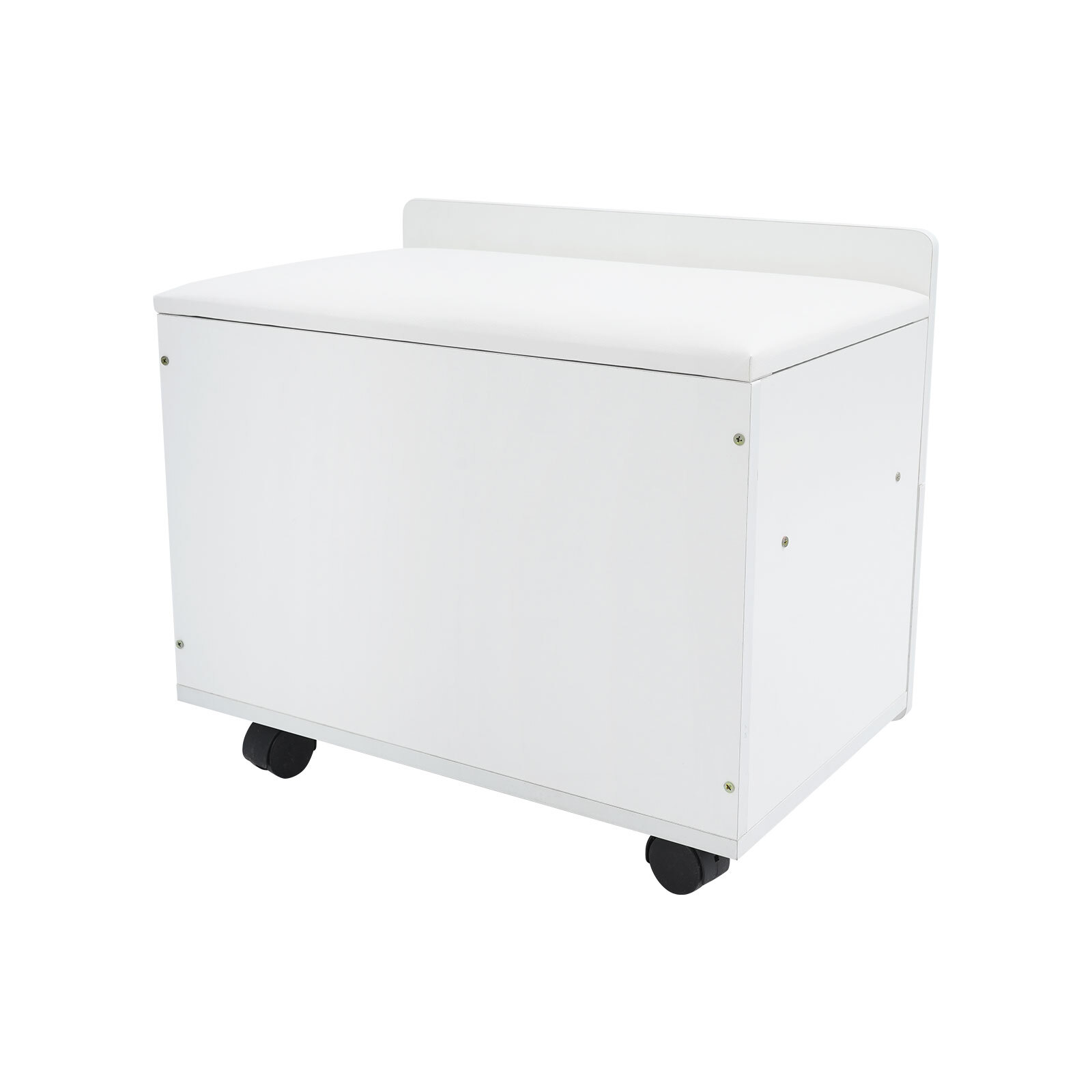 Makeup Vanity Desk with Wheels 60*40*78cm Corner Makeup Table for Compact Space