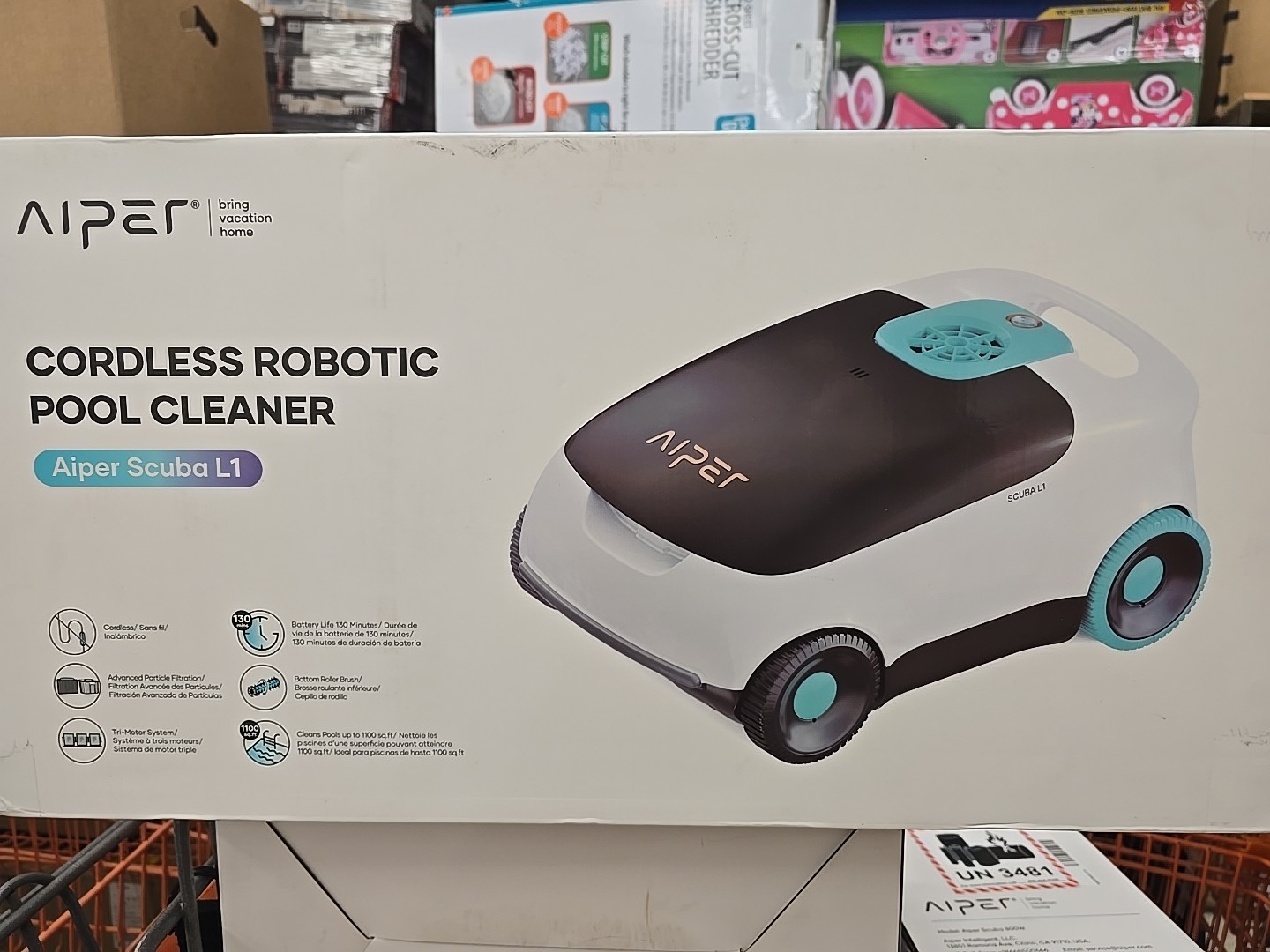 Aiper Scuba L1 Cordless Robotic Pool Cleaner for Above Ground Pools