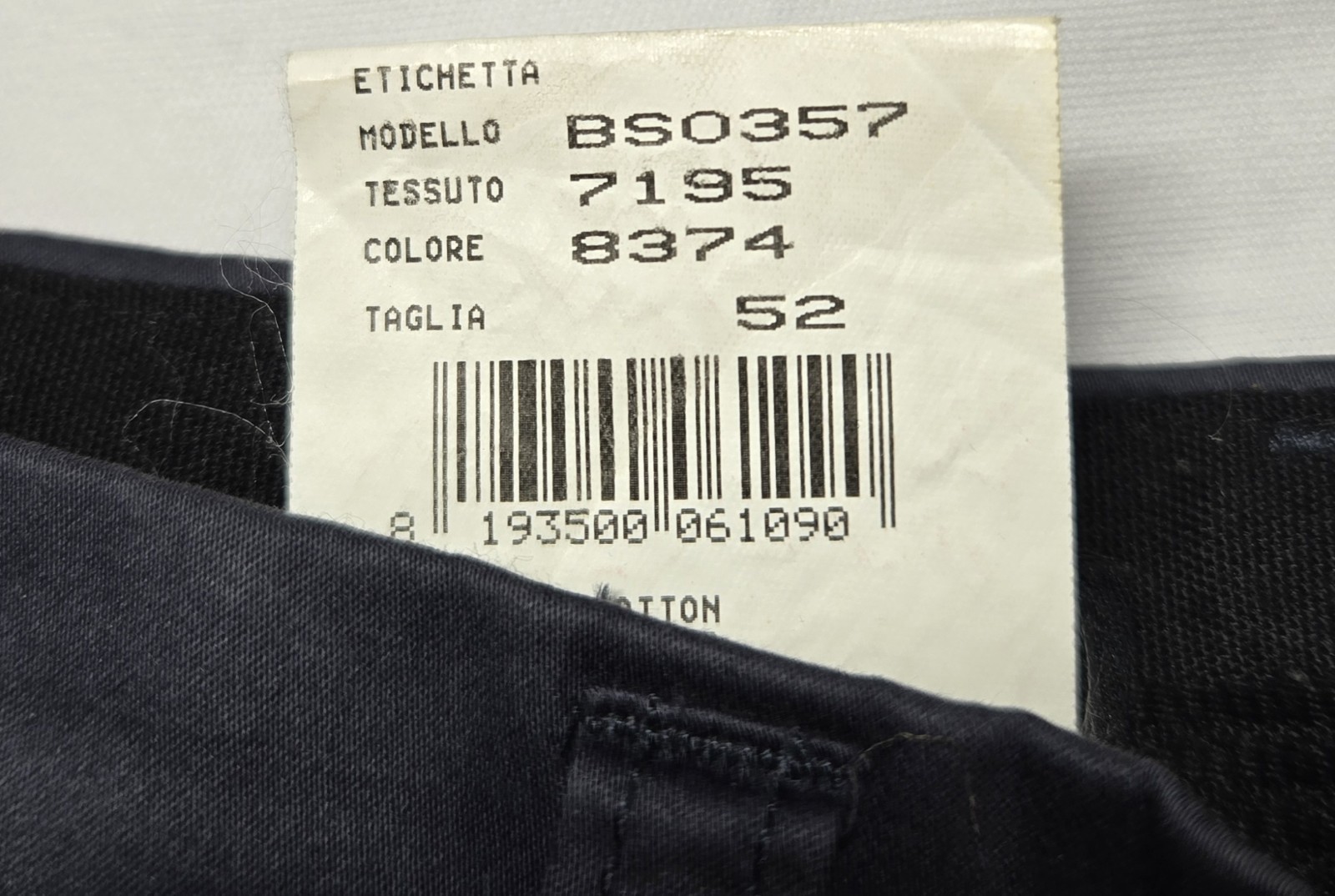 Giorgio Armani Mens Navy Linen Blend Shorts Size 36