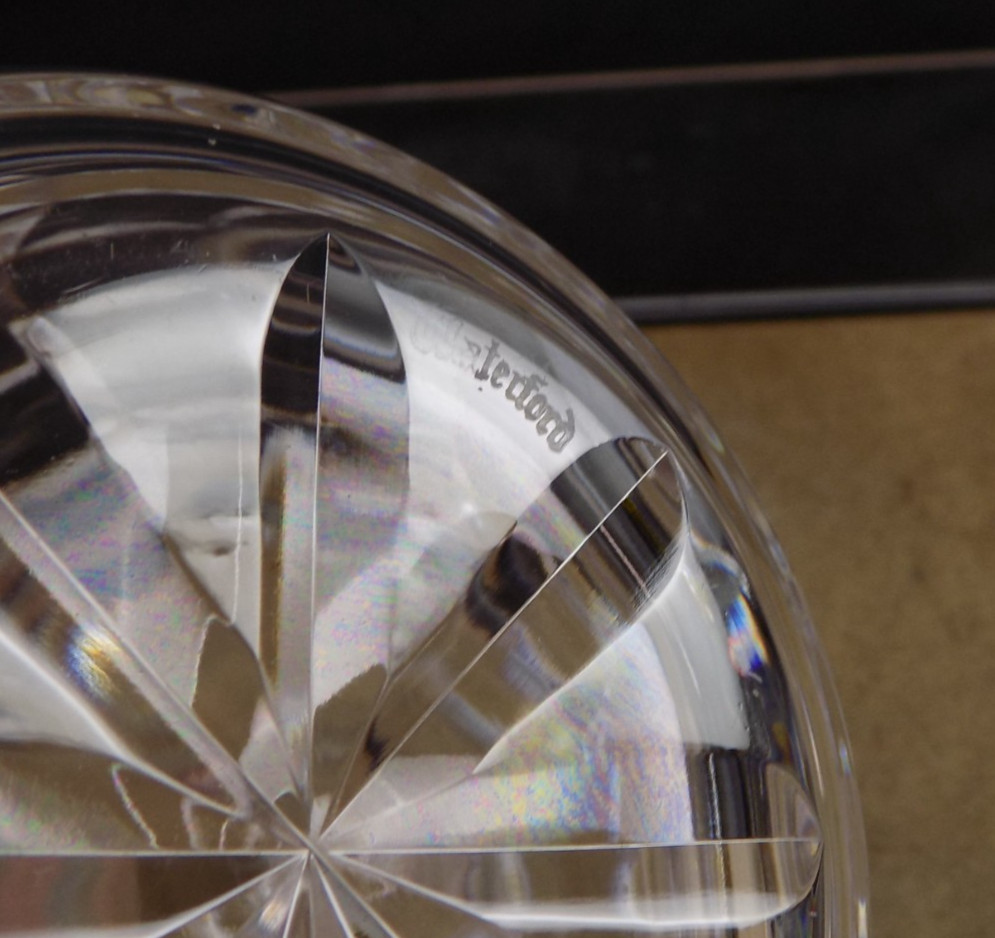 Waterford Crystal Open Carafe Vintage Ireland Criss Cross Design