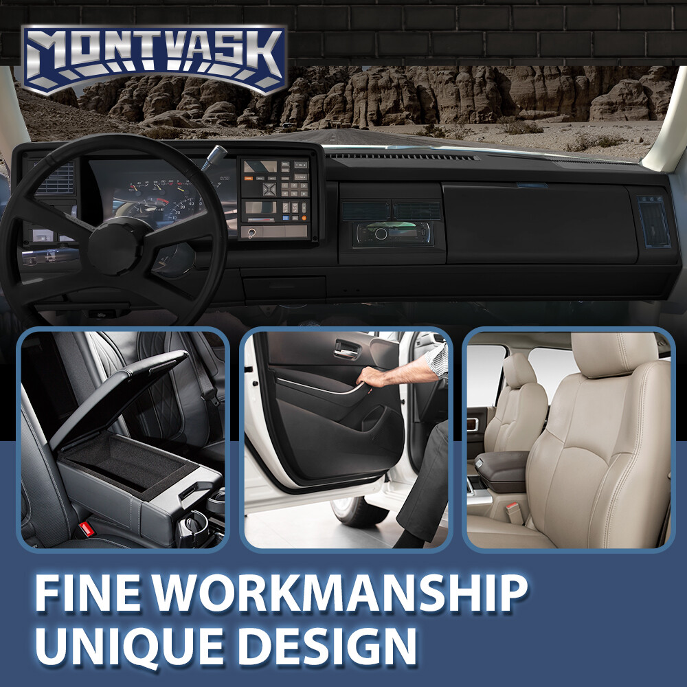 Fit For 88-94 Chevy GMC C/K Truck Suburban Blazer Dashboard Dash Core Black