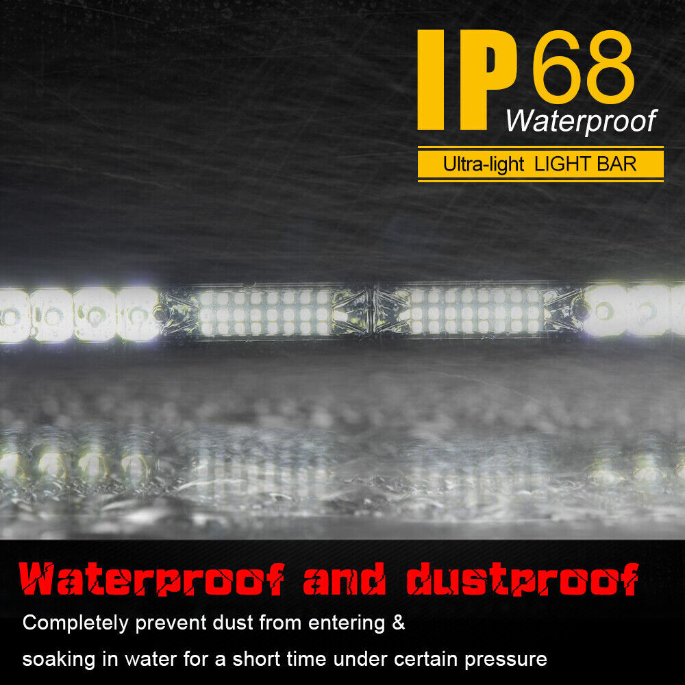 NEW 10'' Slim LED Light Bar Spot Flood Combo Work Offroad SUV Driving ATV UTV