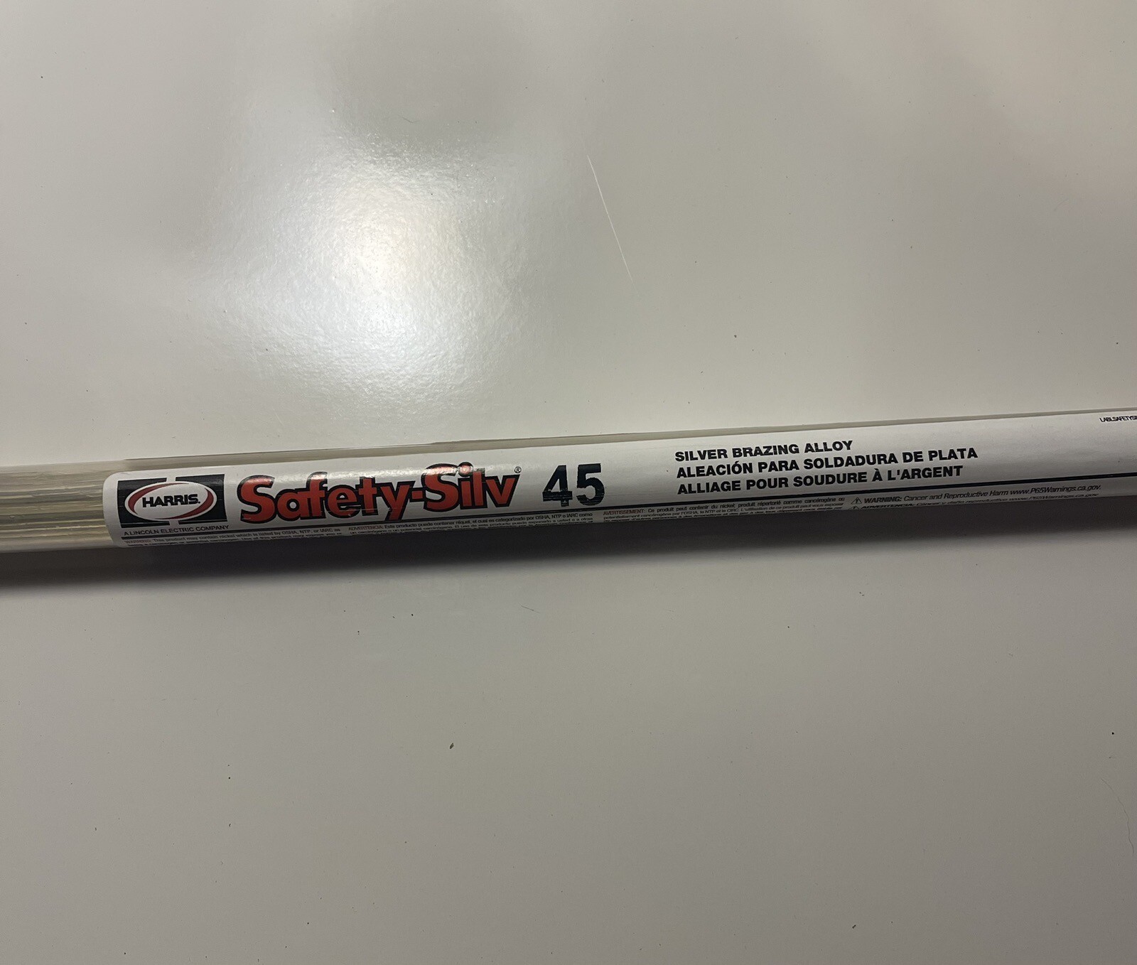 Harris Safety-Silv 45 Brazing Alloy Rod 45% Silver Solder 1/16" (16 Rods) 45318L