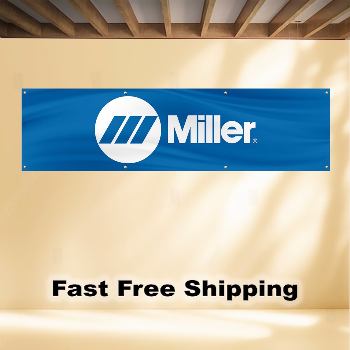MILLER WELDING 2'X8' BANNER FLAG