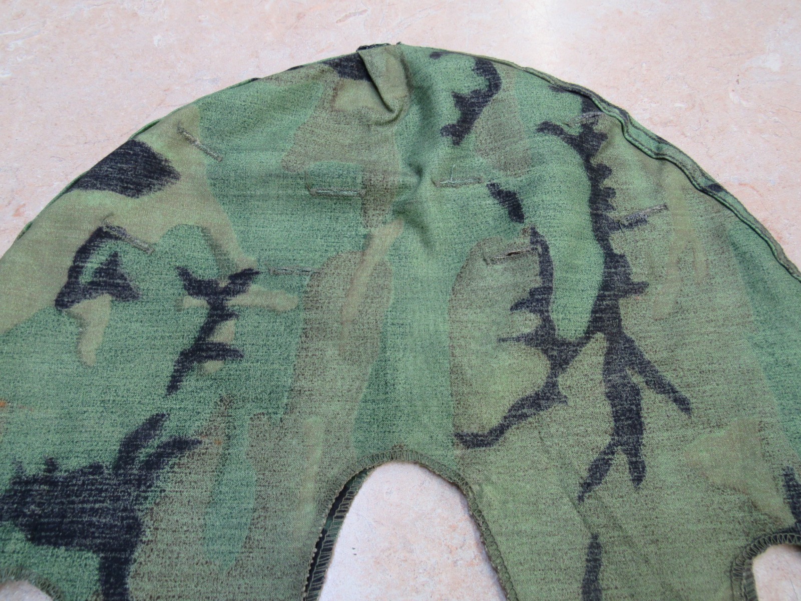 US Vietnam Era M1 Helmet Cover Erdl Woodland Camouflage Dated 1969 Original