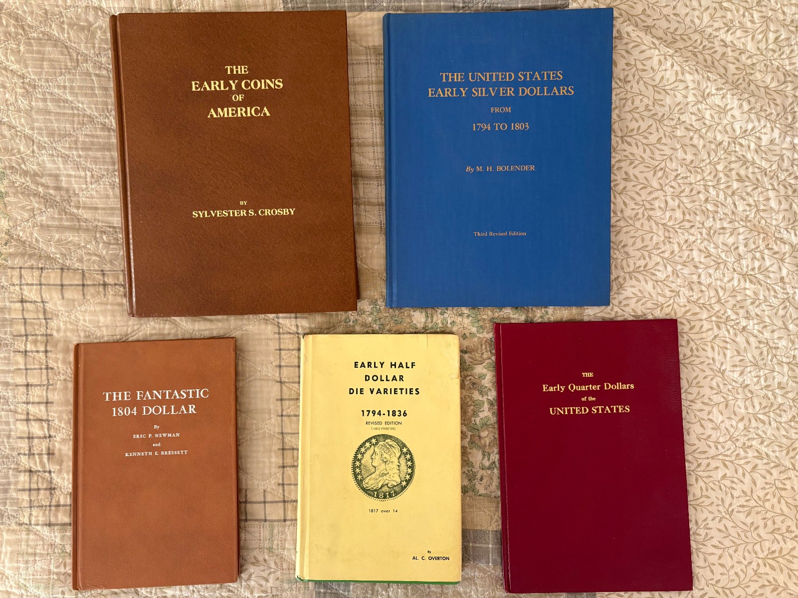 Rare Numismatic Essential Attribution Library -Crosby, Bolender, Overton, Newman