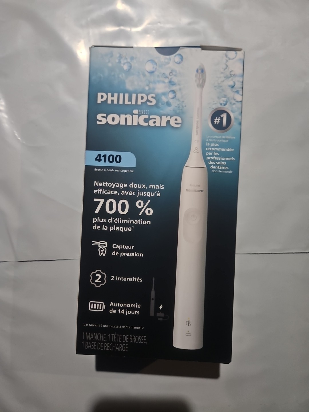 NEW Philips Sonicare 4100 Rechargeable Electric Toothbrush White