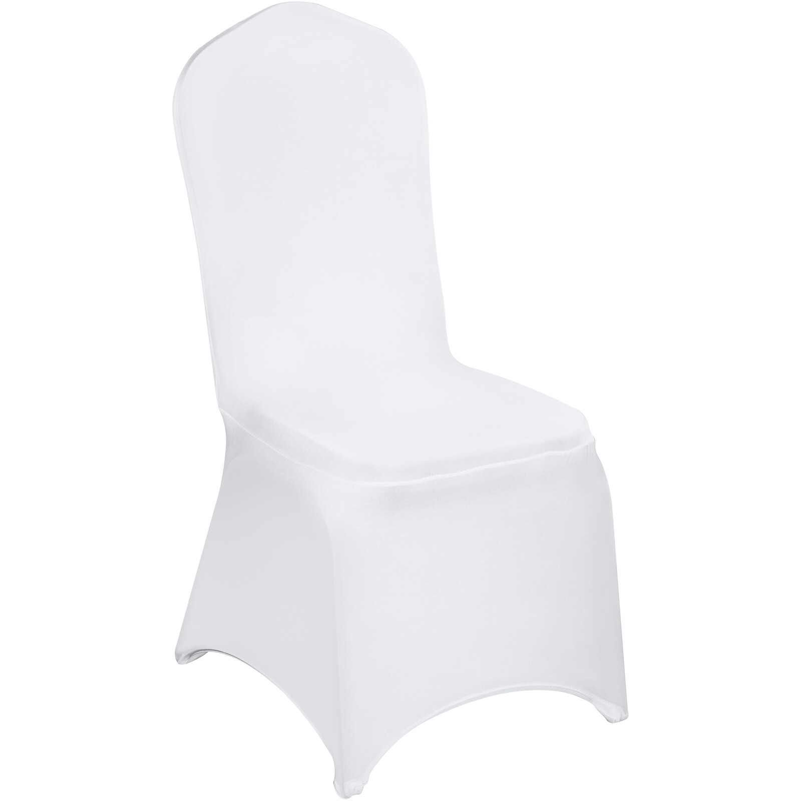 100PCS Spandex Stretch Chair Covers White for Wedding Party Banquet Decoration