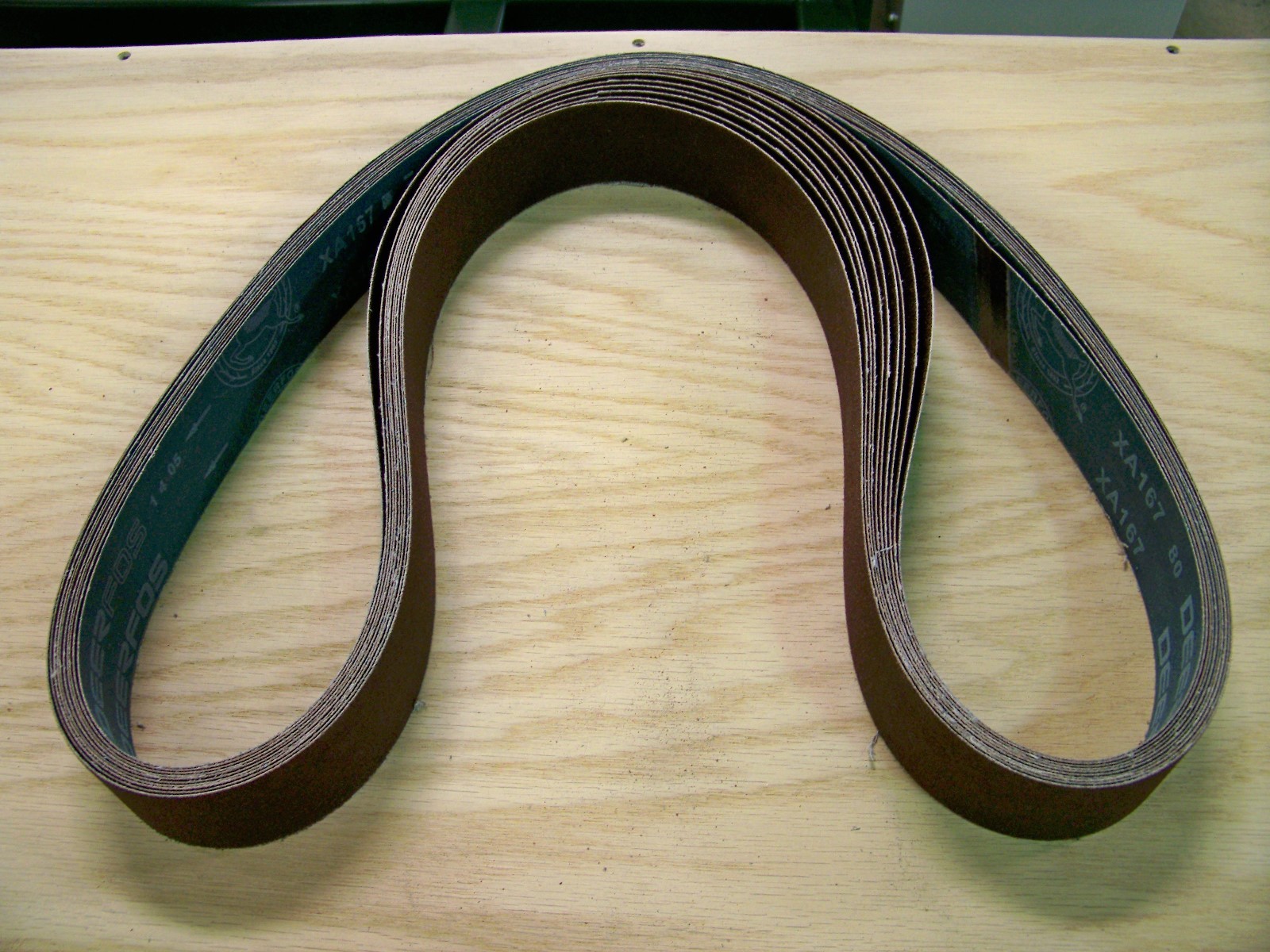 PREMIUM A/O, X-WEIGHT SANDING BELTS 2" X 72", 10 - PACK, 36-GRIT