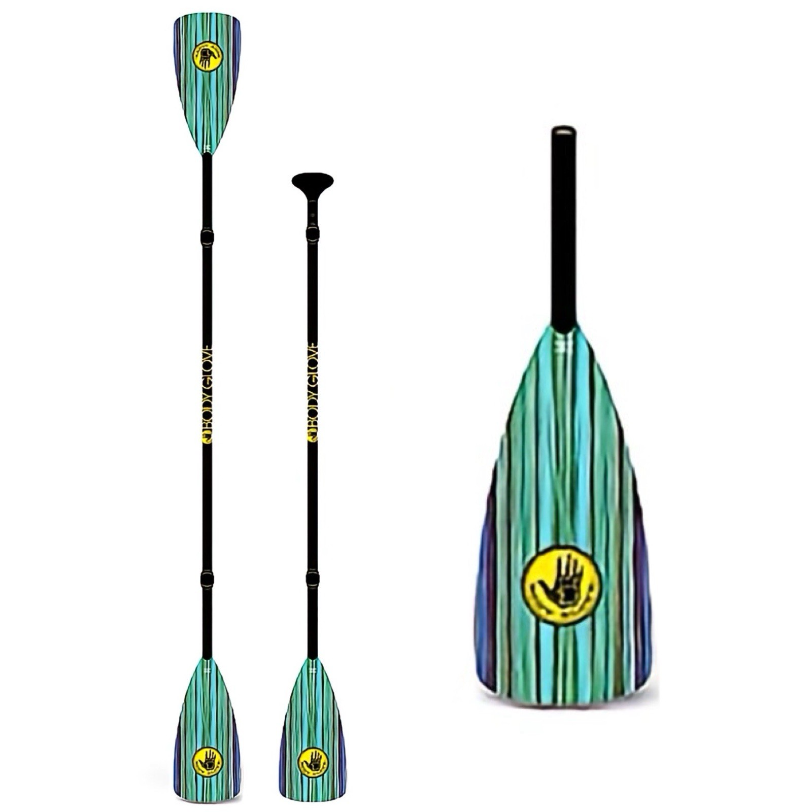 Kayak SUP Paddle - Adjustable 4-Piece, Floating, Lightweight (Body Glove)
