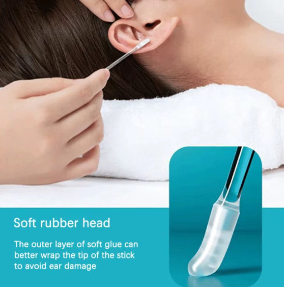 24PCS Disposable Silicone Sticky Ear Wax Remover Cleaner Kids Adults S/L