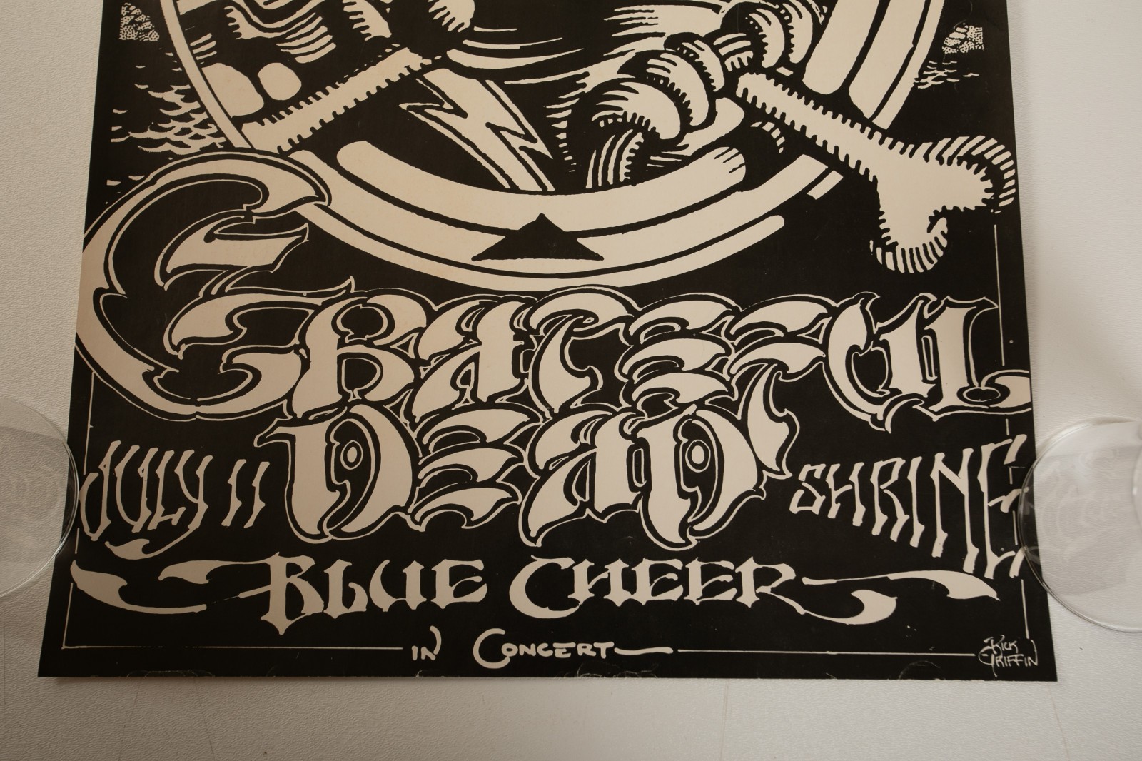 Grateful Dead Blue Cheer Concert Poster (HSE/JSF6) 1968 Shrine Rick Griffin 1st