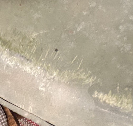 ORIGINAL PAINT Light Duty WWII Schlueter US GI M1 Steel Helmet Front Seam FS SB