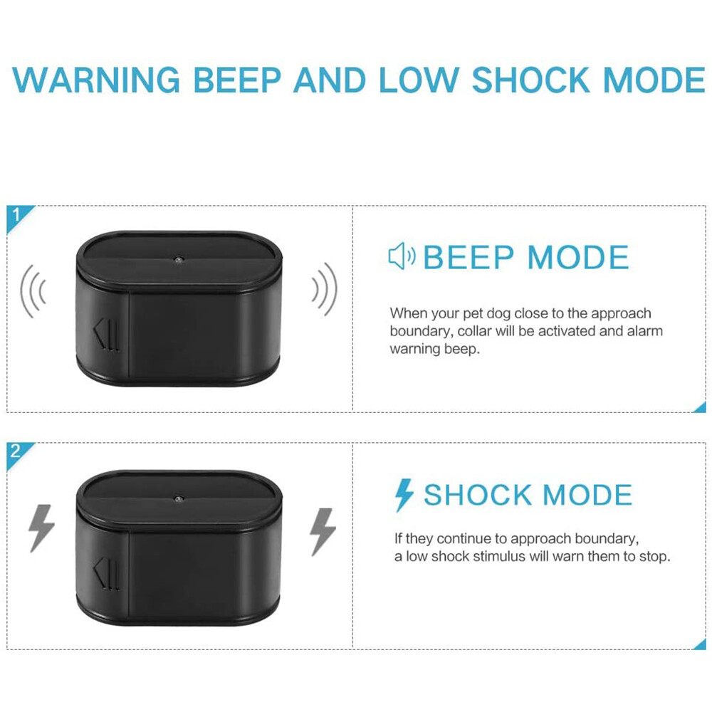 In-Ground Underground Waterproof Electric Dog Pet Fence System 2-3 Shock Collar