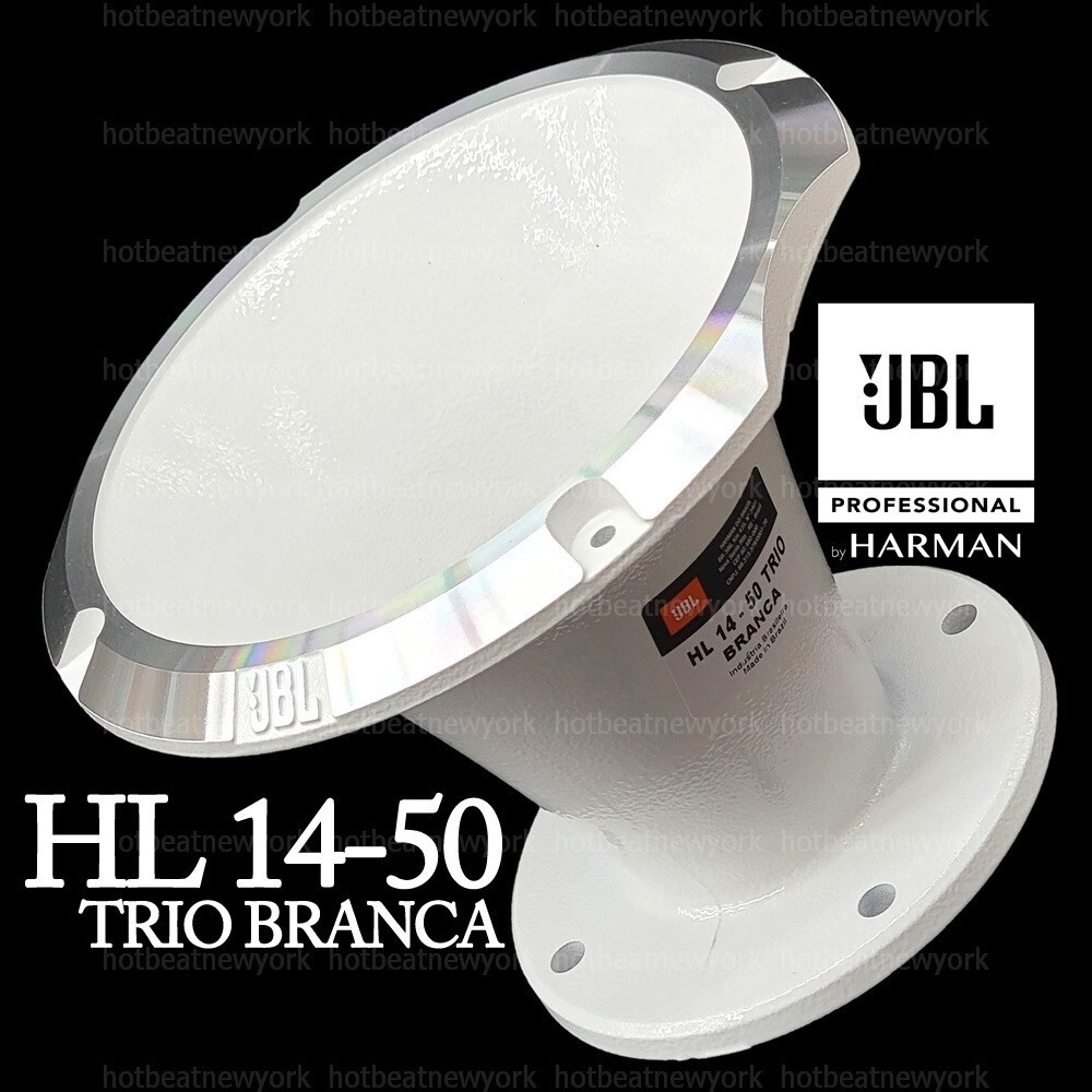 JBL HL 14-50 TRIO BRANCA White 2" Exponential Aluminum Horn 45x45 4-Bolt HL1450