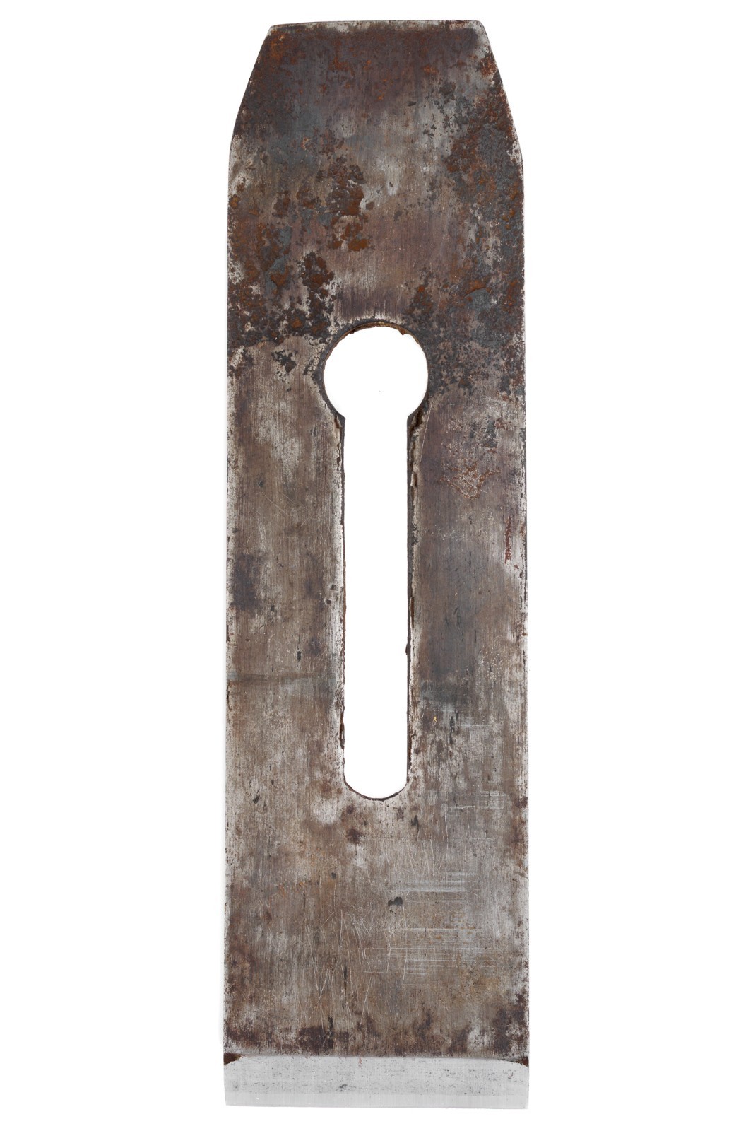 Antique Thick Tapered Plane Iron By A.C. Bartletts For Wooden Jack Planes 2-1/8"