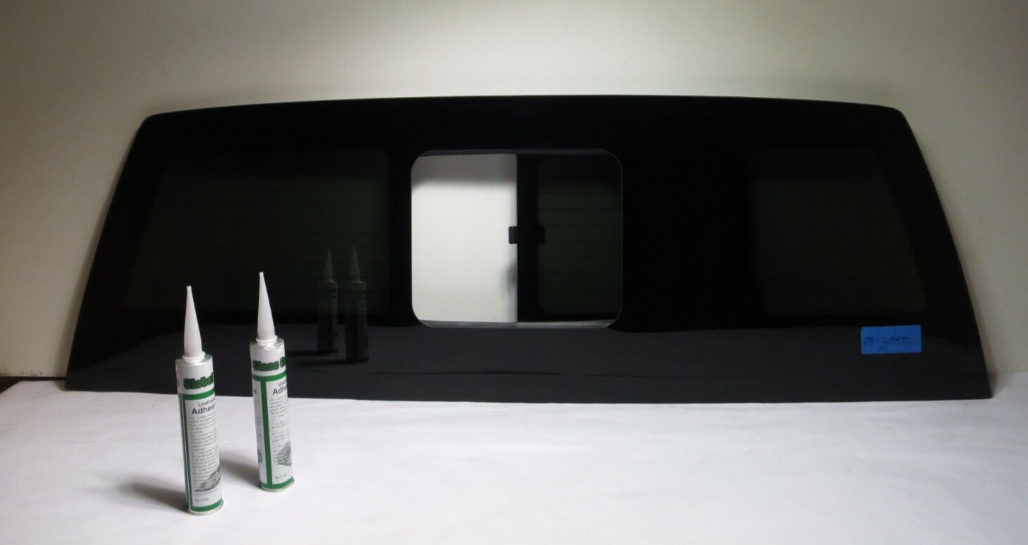 Fits 2017-2023 Ford F250 F350 F450 F550 Rear Glass Manual Sliding Window w/Heat