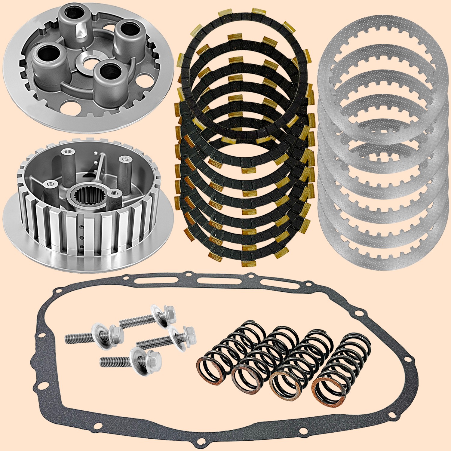 Heavy Duty Clutch Kit W/Springs Gasket for Suzuki Boulevard/Intruder Volusia 800