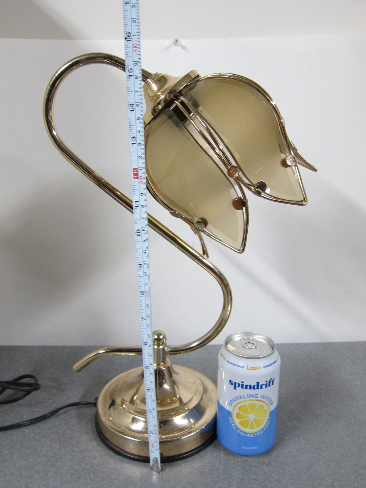 Lotus Tulip Flower Rose Gold Brass 3-Way Touch Lamp