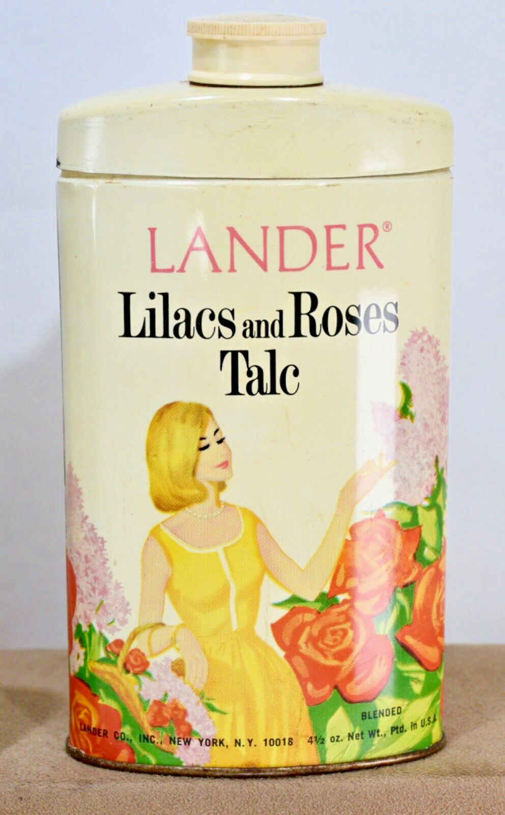 Vintage Advertising Perfume Talcum Powder Tin Emeraude Coty, Egyptian + Lot of 4