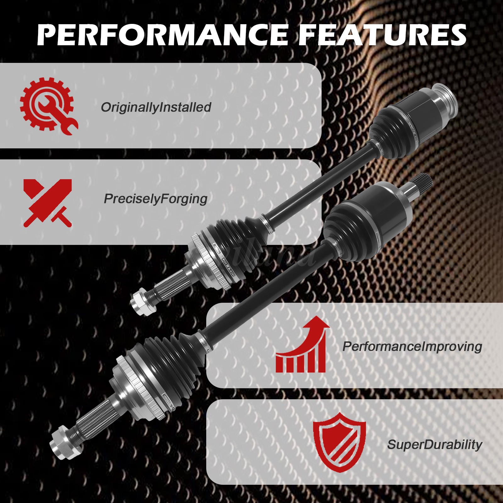 CV Axle Shaft Front Left & Right Set for Honda CR-V Manual Trans 2.0L 1997-2001