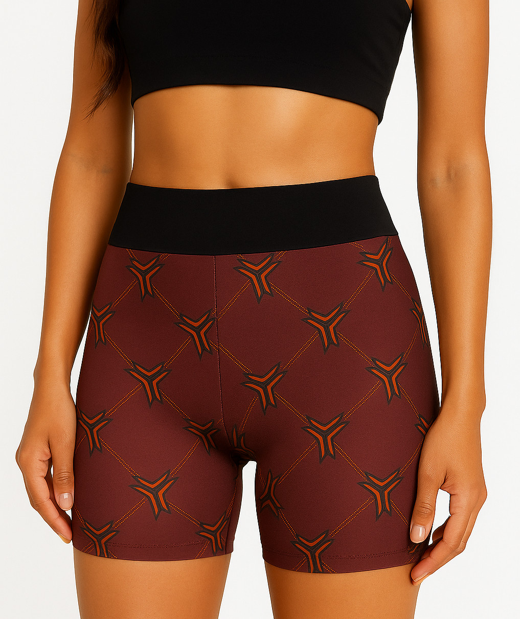 Ultracor XS Women High Stretch Compression Biker Shorts Built In Brief NEW