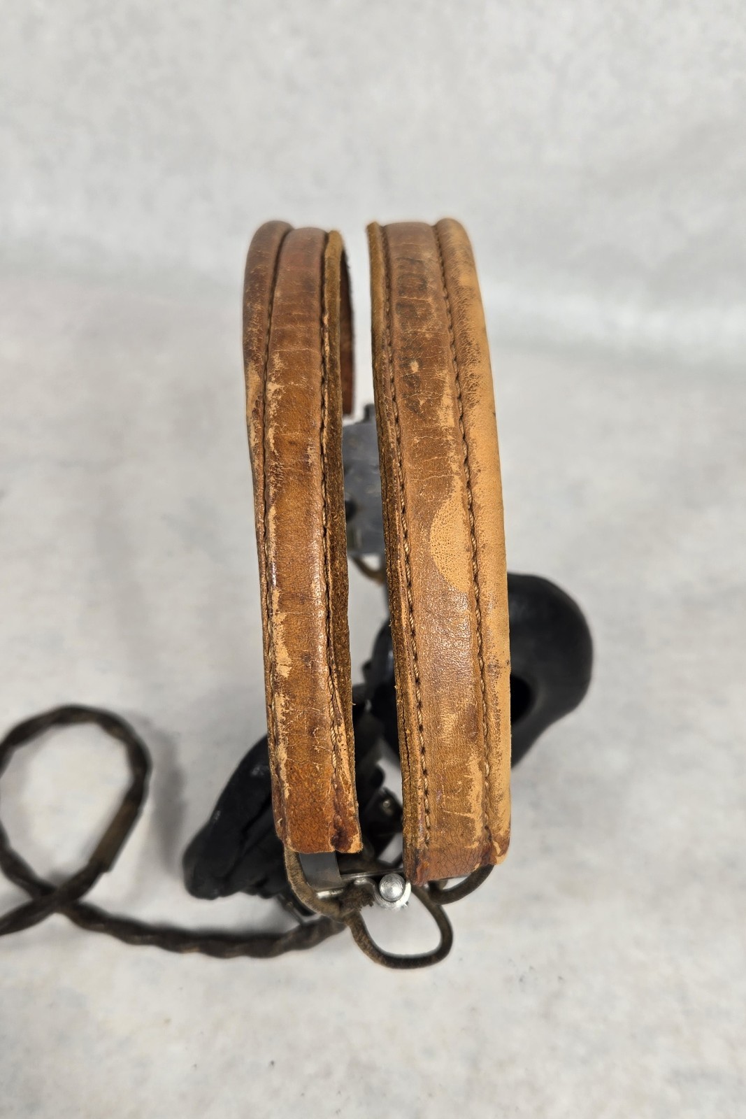 WWII USAAF AAF Pilot ANB-H-1 Receiver Headset HB-7 BEST Mfg Co. NOT TESTED