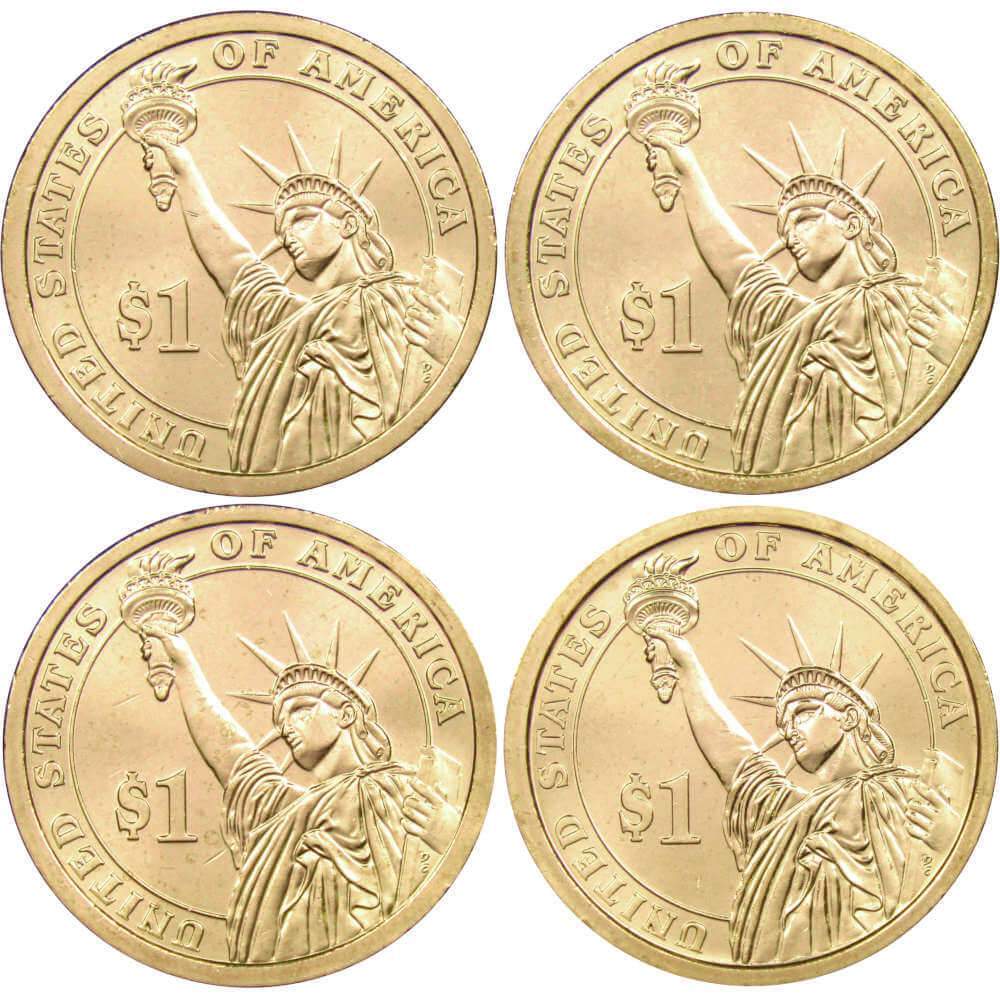 2012 P Presidential Dollar 4 Coin Set BU Uncirculated Mint State $1 Collectible