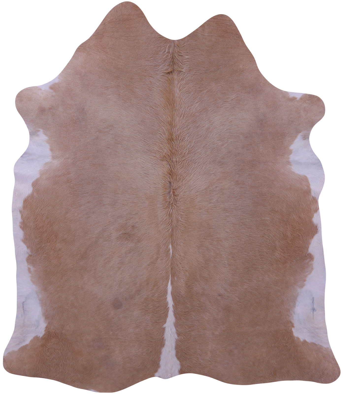 SUPER SALE Light Brown & White Natural Cowhide Rug - XX-Large 8' 3"H x 7' 2"W