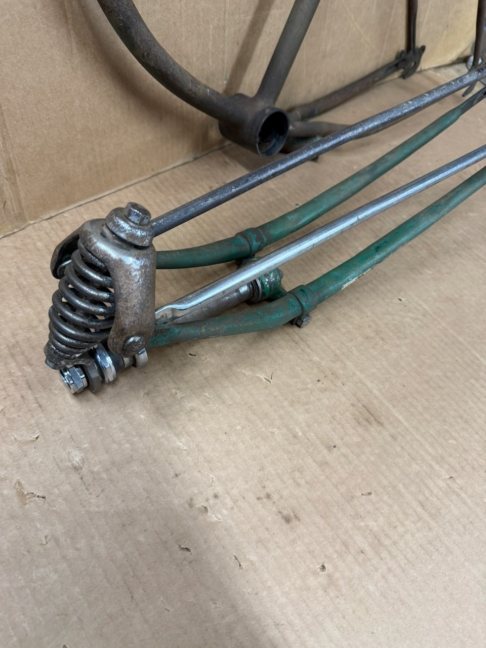 Schwinn 1949 Whizzer 26" Bicycle Frame & Springer Fork Needs Restored