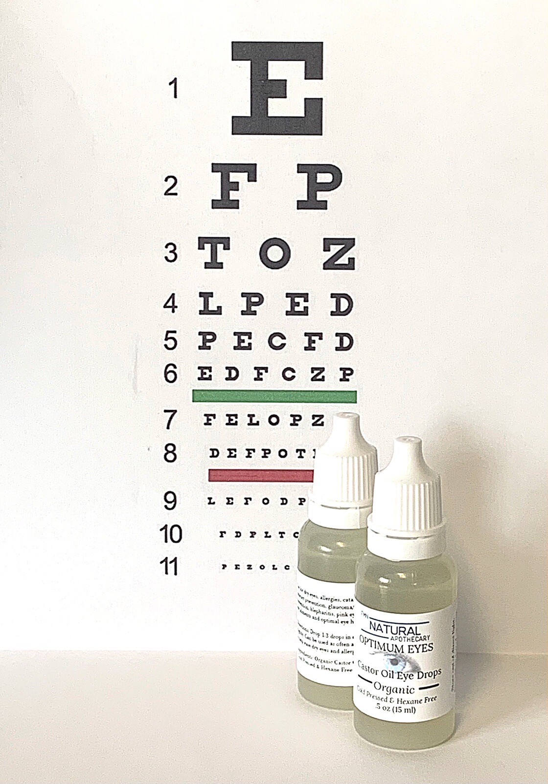 Organic Castor Oil Eye Drops. Hexane Free. FMN Natural Apothecary.