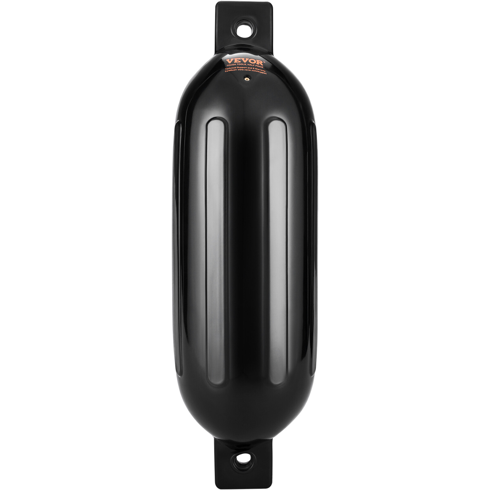 VEVOR Boat Fenders Inflatable Ribbed Boat Bumpers for Docking 6.5" x 23" Black